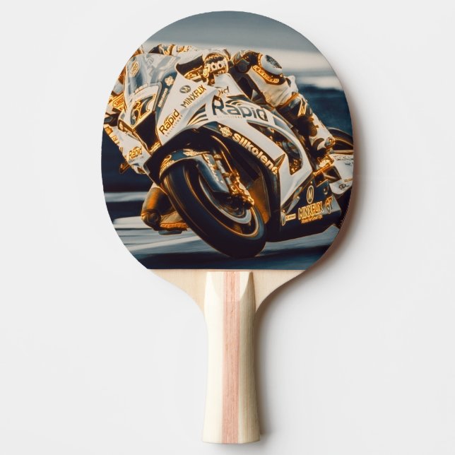 Pala De Ping Pong Racer de motocicleta (Anverso)