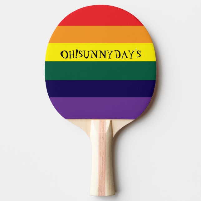 Pala De Ping Pong rainbow color (Anverso)