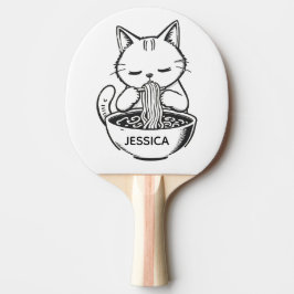 Pala De Ping Pong Ramen Cat – Awesome Kawaii Anime Personalized