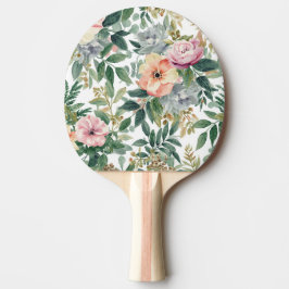 Pala De Ping Pong Ramo Botánico Acuarela Hojas de Eucalipto