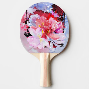 Pala De Ping Pong Ramo hermoso de flores