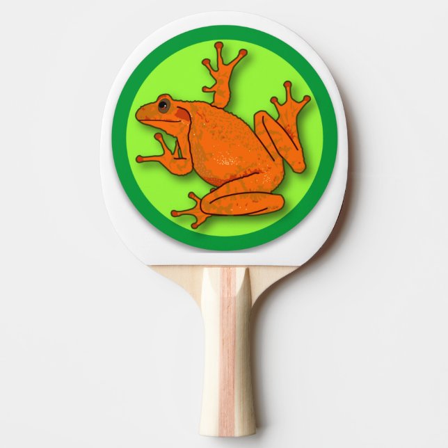 Pala De Ping Pong Rana Naranja Ping Pong Paddle (Anverso)
