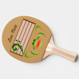 Pala De Ping Pong Rana verde baja nota
