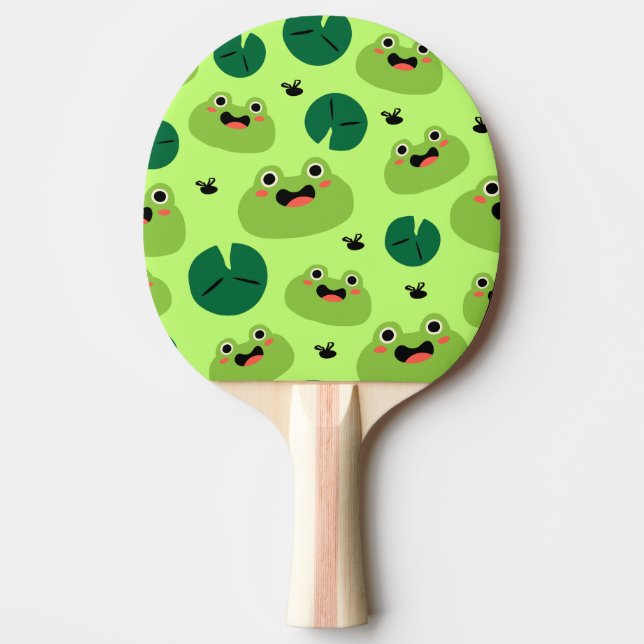 Pala De Ping Pong Ranas divertidas (Anverso)