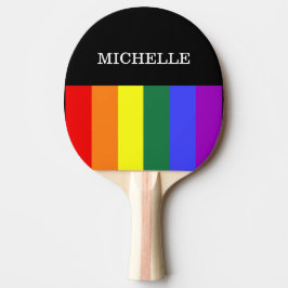 Pala De Ping Pong Raquete de Ping-Pong Orgulho Gay Rainbow