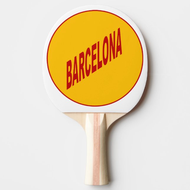 Pala De Ping Pong Raquette de Ping Pong   BARCELONA (Anverso)