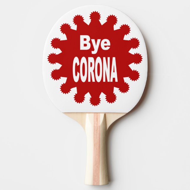 Pala De Ping Pong Raquette de  ping-pong Caoutchouc Bye CORONA (Anverso)