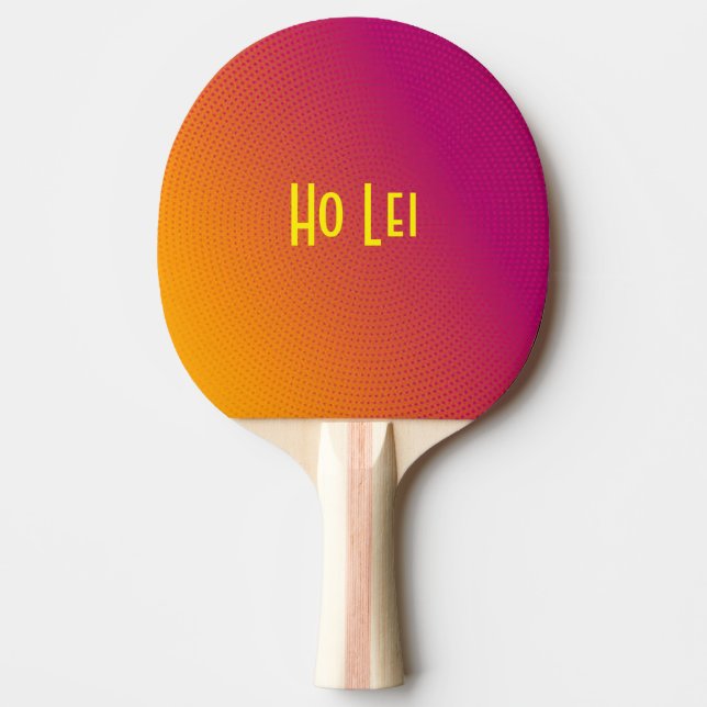 Pala De Ping Pong Raspberry y Naranja HoLei (Anverso)
