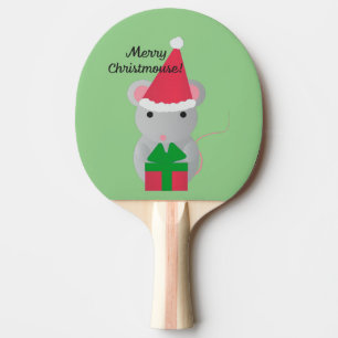 Pala De Ping Pong Ratón de Navidades Cute de Merry Christmouse