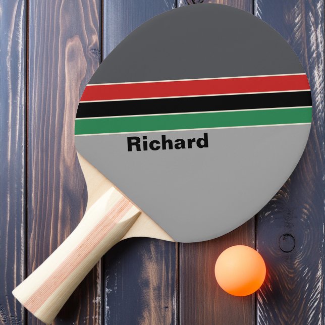 Pala De Ping Pong Rayado de VHS Antiguo con Nombre (Subido por el creador)