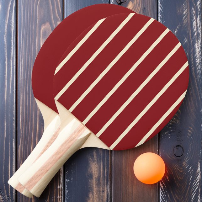 Pala De Ping Pong Rayado y Sólido de Arándano Profundo (Subido por el creador)
