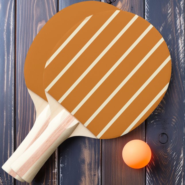 Pala De Ping Pong Rayado y Sólido de Miel Tostada (Subido por el creador)