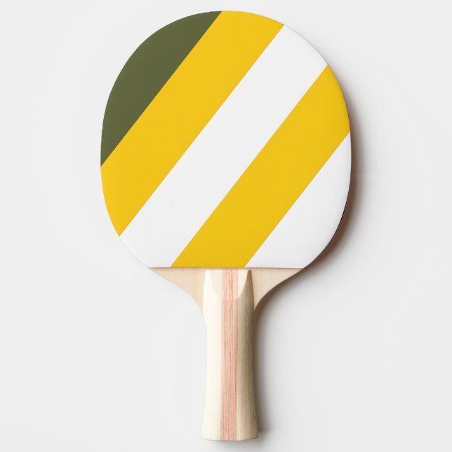Pala De Ping Pong Rayas Audaces Nostálgicas Miel Verde (Anverso)