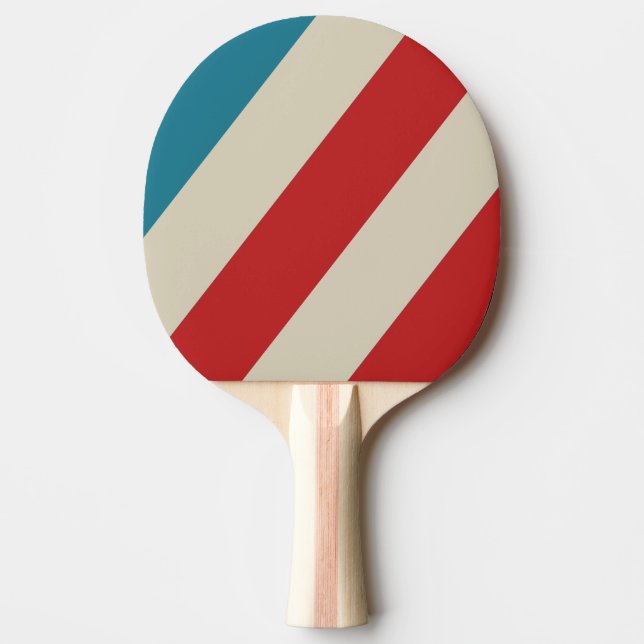 Pala De Ping Pong Rayas Audaces Retro Aqua Surf (Anverso)