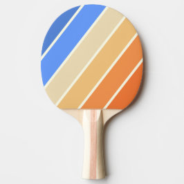 Pala De Ping Pong Rayas Audaces Sol Océano Vintage
