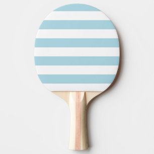Pala De Ping Pong Rayas Azules Claras y Blancas