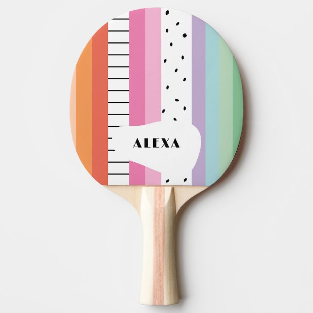 Pala De Ping Pong Rayas caprichosas pop (Anverso)