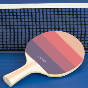 Pala De Ping Pong Rayas de color ocaso-