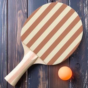 Pala De Ping Pong Rayas de Polo Color Rosa Pálido