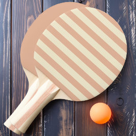 Pala De Ping Pong Rayas de Polo de Durazno Dulce y Lisos