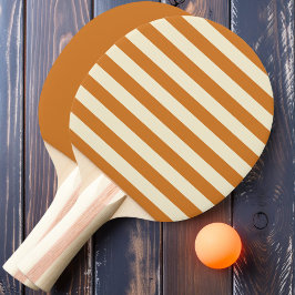 Pala De Ping Pong Rayas de Polo y Solido de Miel Quemada