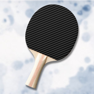 Pala De Ping Pong Rayas diagonales estrechas negras sencillas y negr