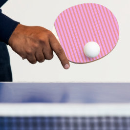 Pala De Ping Pong Rayas geométricas rosadas
