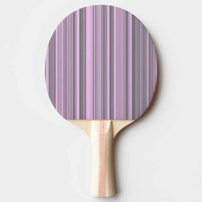 Pala De Ping Pong Rayas grises moradas (Anverso)