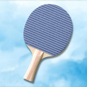 Pala De Ping Pong Rayas horizontales estilo brillo índigo oscuro