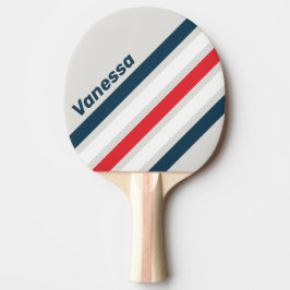 Pala De Ping Pong Rayas inclinadas Warbird con nombre