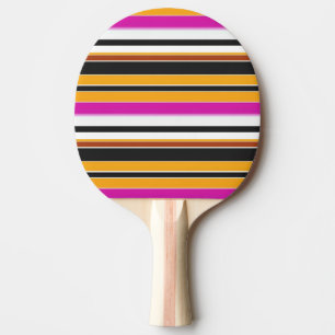 Pala De Ping Pong Rayas naranjas negras lindas