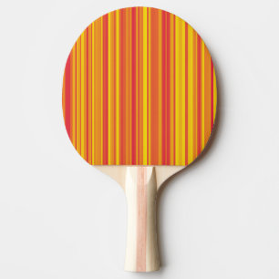 Pala De Ping Pong Rayas Naranjas Rojas Amarillas