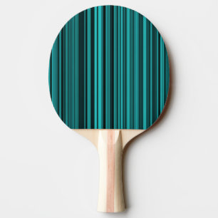 Pala De Ping Pong Rayas negras verde azuladas