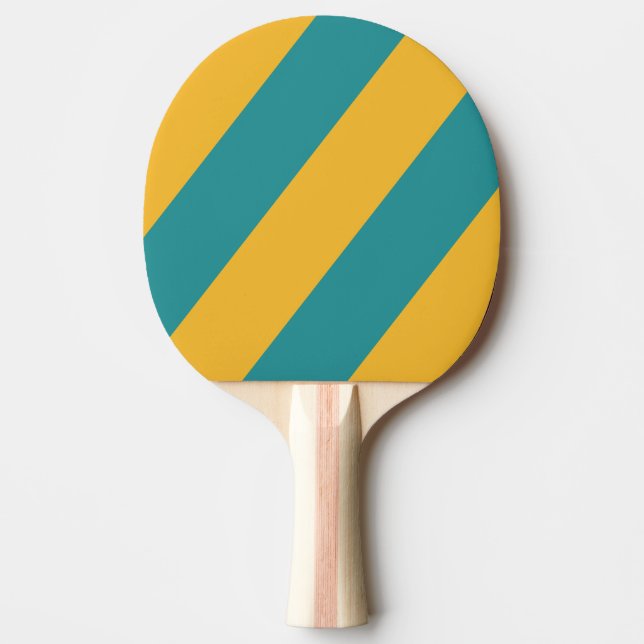 Pala De Ping Pong Rayas Negritas Amanecer de Conchas Marinas (Anverso)