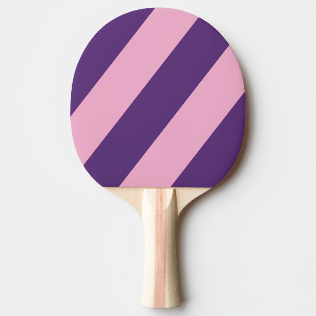 Pala De Ping Pong Rayas Negritas Celeste Retro (Anverso)
