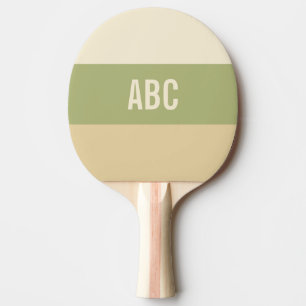 Pala De Ping Pong Rayas Patrón personalizado monograma ping pong pal