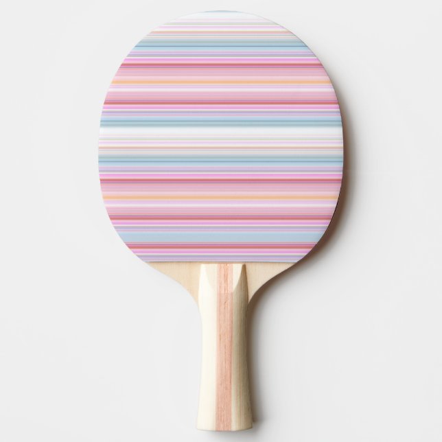 Pala De Ping Pong Rayas puntiagudas blancas (Anverso)