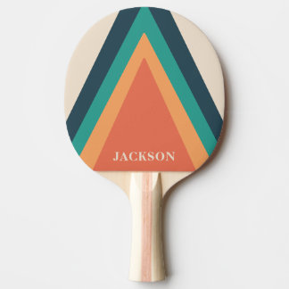 Pala De Ping Pong Rayas retro elegantes de Guay personalizadas