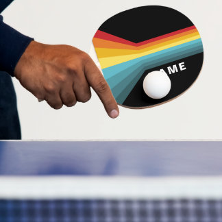 Pala De Ping Pong Rayas retro personalizadas