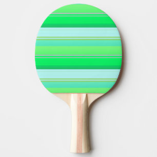 Pala De Ping Pong Rayas verdes aqua lindas