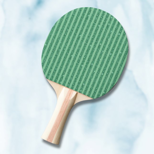 Pala De Ping Pong Rayas verticales de estilo con brillo verde jade c (Subido por el creador)
