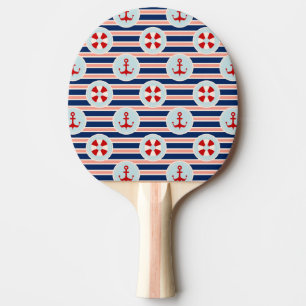 Pala De Ping Pong Rayas y modelo de puntos náuticos