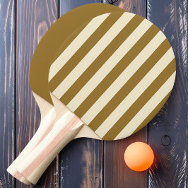 Pala De Ping Pong Rayas y Sólido de Polo del Desierto Cálido
