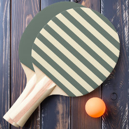 Pala De Ping Pong Rayas y sólido de Polo Gris Cálido