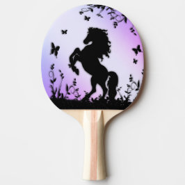 Pala De Ping Pong Rearing Black Stallion