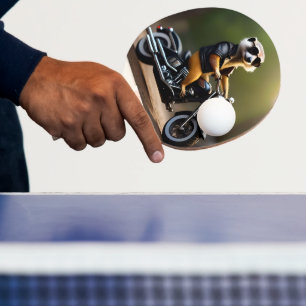 Pala De Ping Pong Rebel Meerkat: Pañuelos, gafas de sol y moto