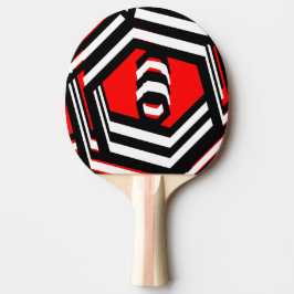 Pala De Ping Pong Red White Black Modern 4Robin
