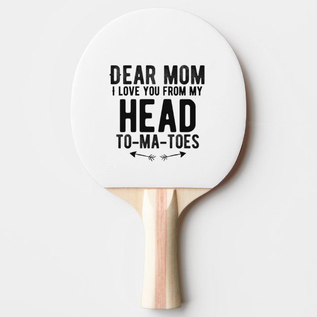 Pala De Ping Pong regalo de Día de la Madre divertido para mamá (Anverso)