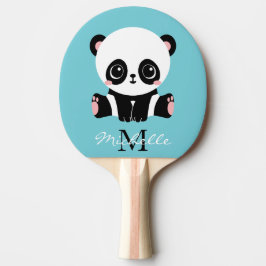 Pala De Ping Pong Regalo de tenis de mesa con monograma de panda lin