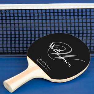 Pala De Ping Pong Regalo para el Padre del Novio con Monograma Moder